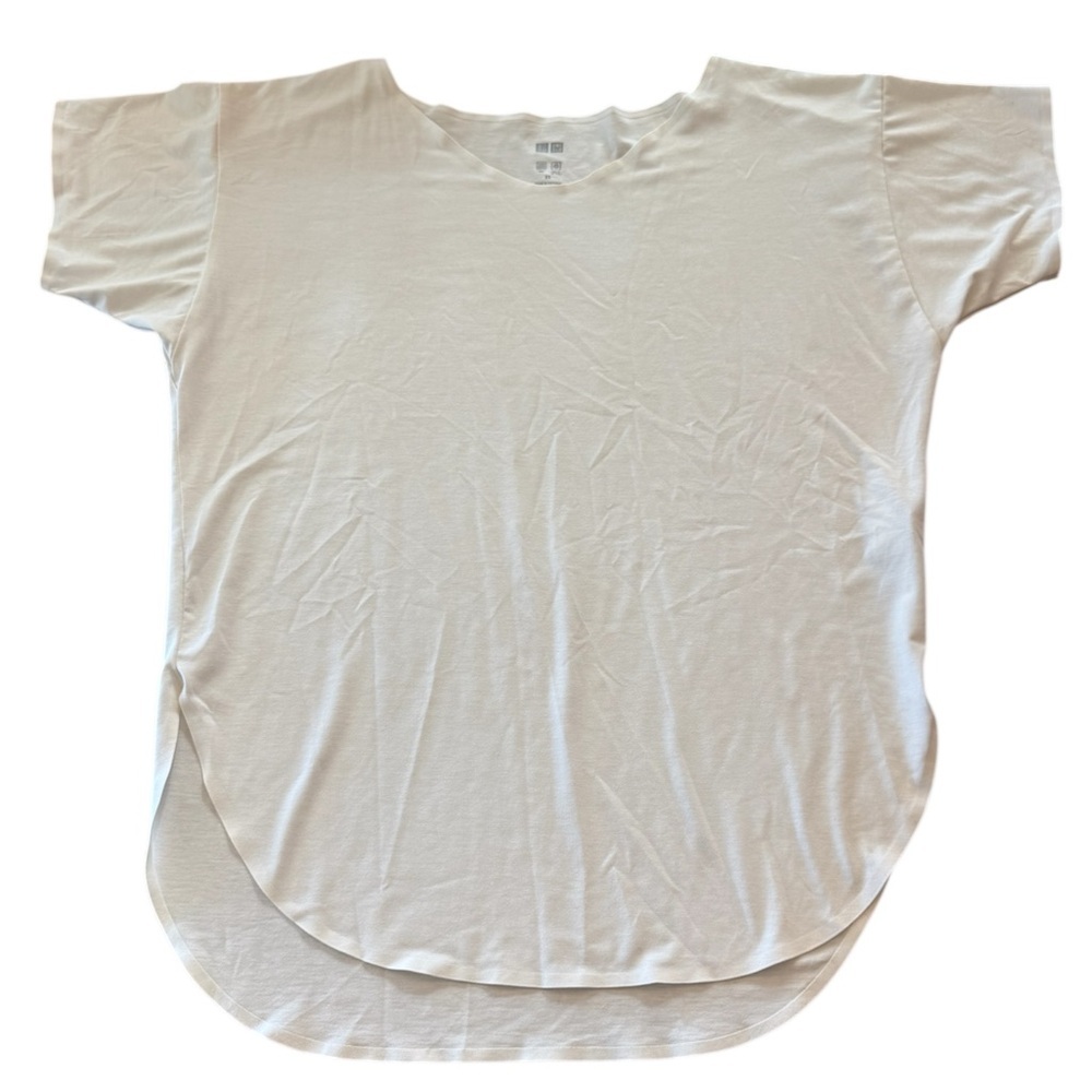 Uniqlo White Short Sleeve Oversized T-Shirt XS